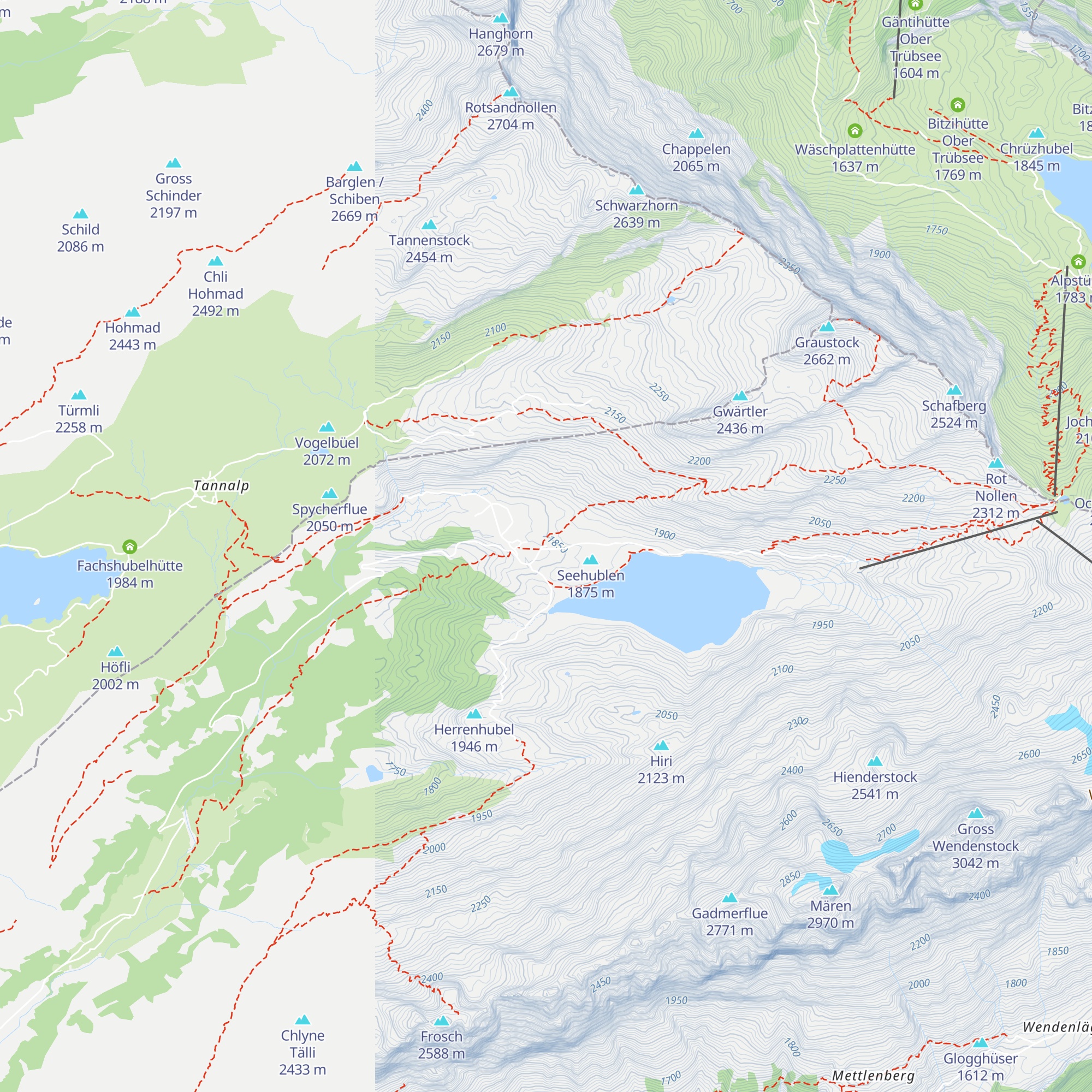 Rossboden Hütte map