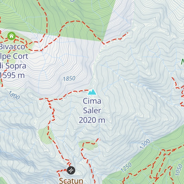 Map of Cima Saler