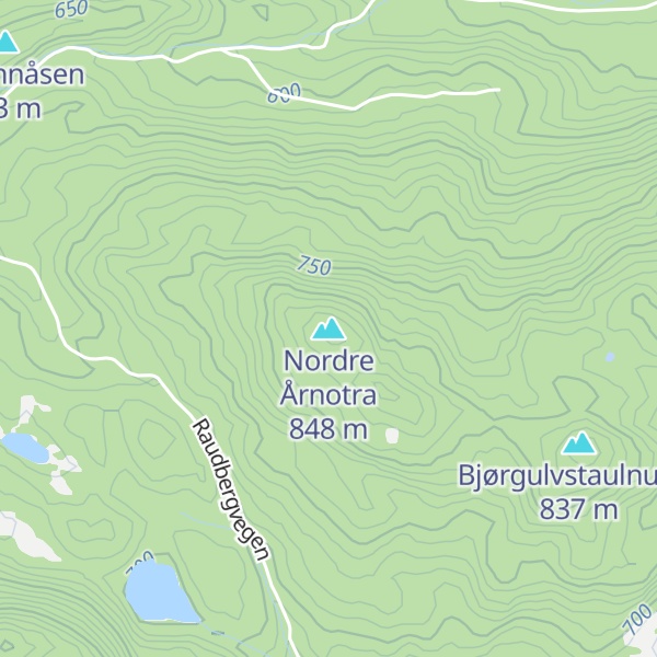 Map of Nordre Årnotra