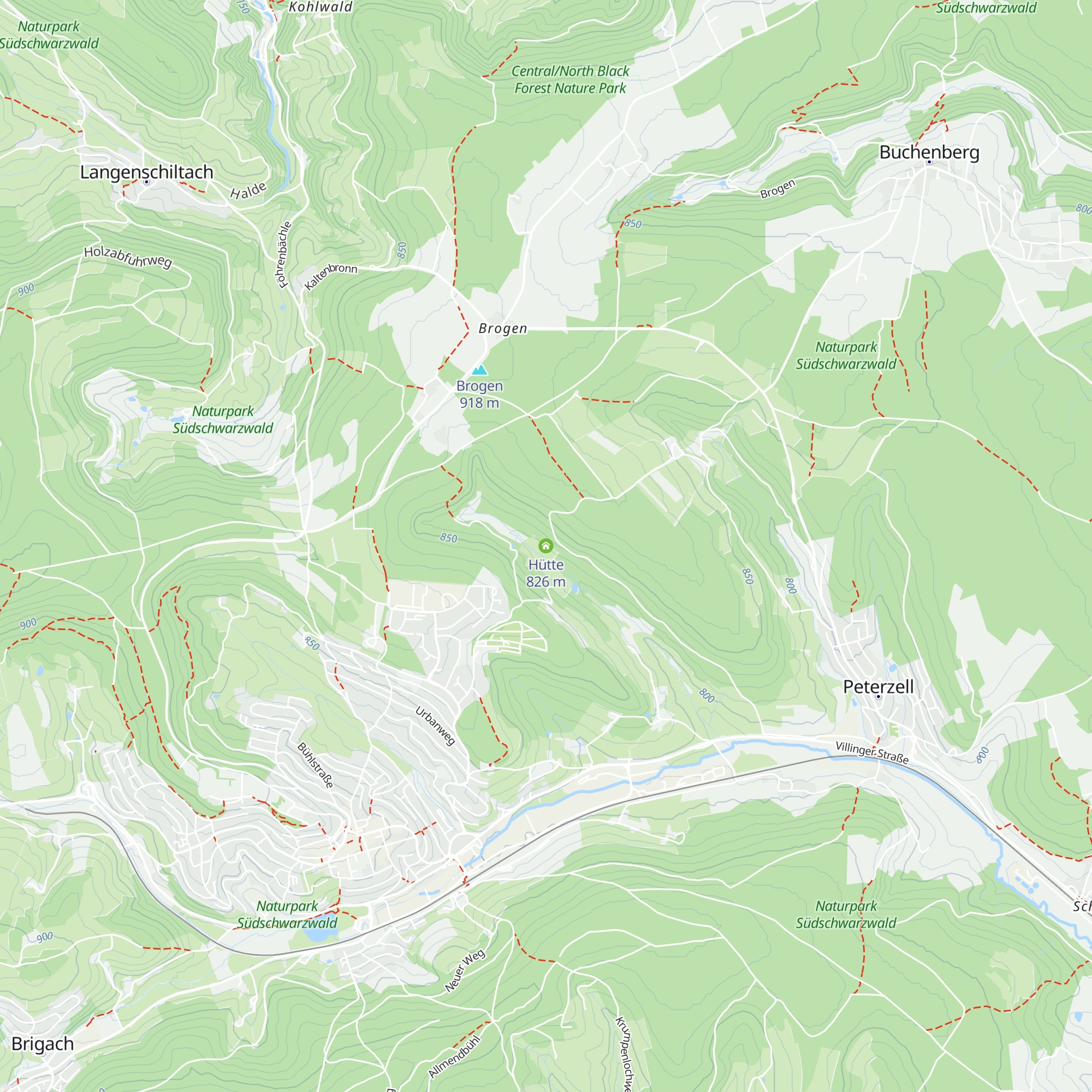 Hütte map