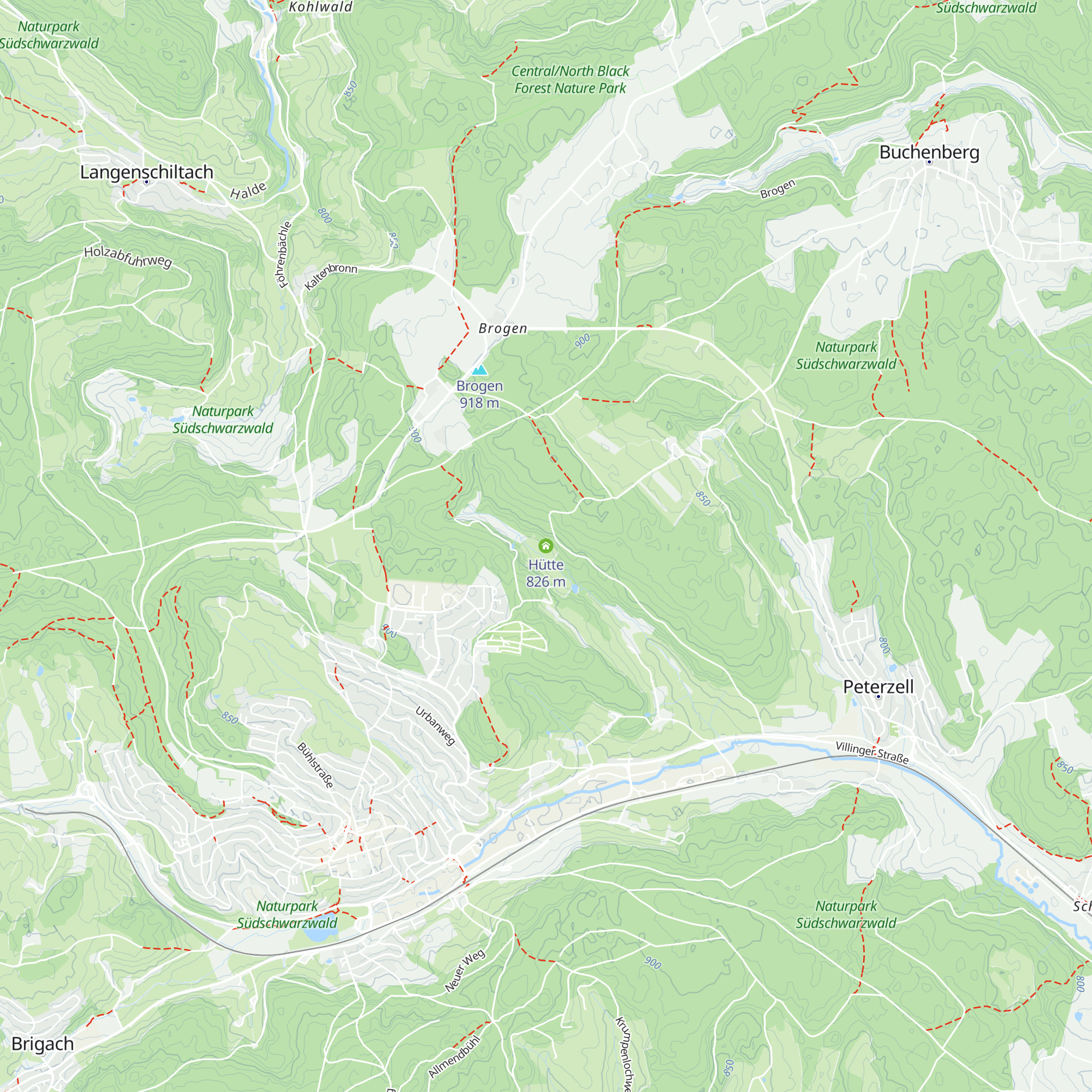 Hütte map