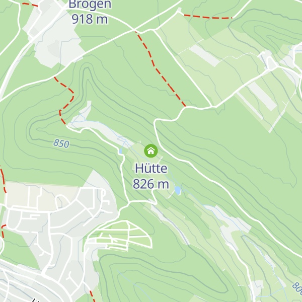 Map of Hütte