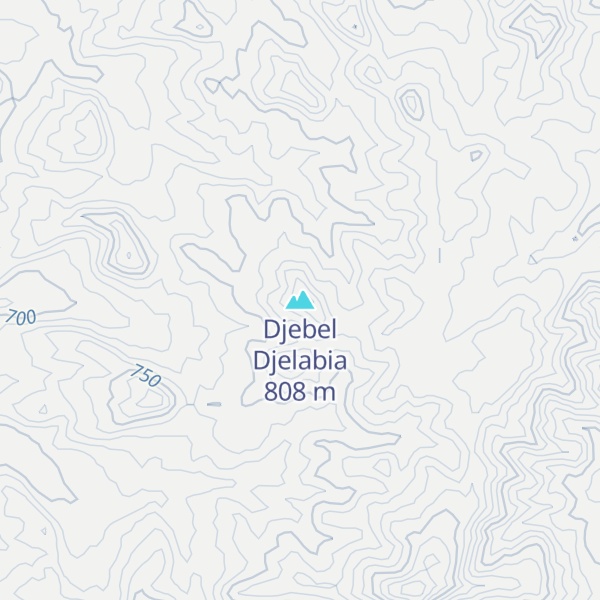 Map of Djebel Djelabia