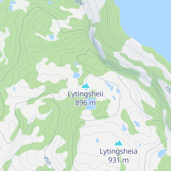 Map of Lytingsheii
