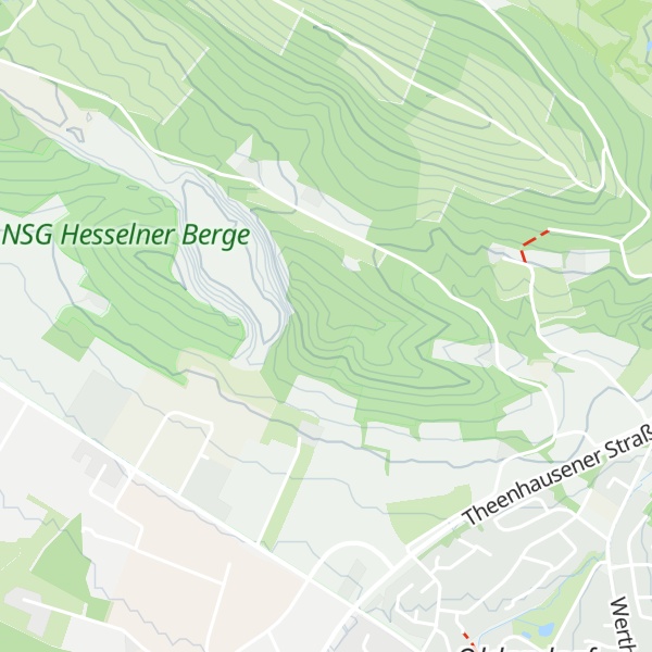 Map of Hesselner Berge