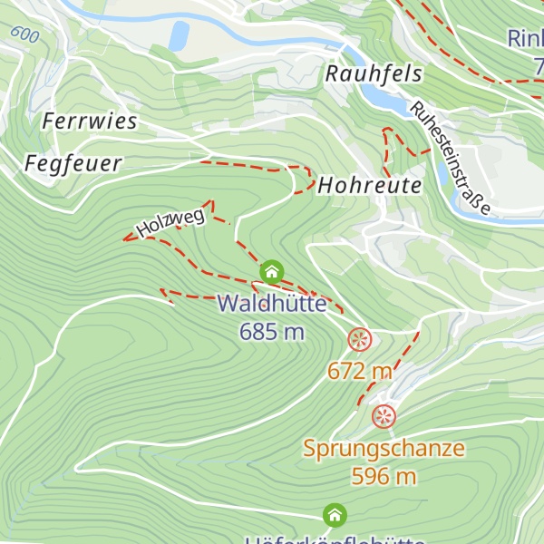 Map of Waldhütte