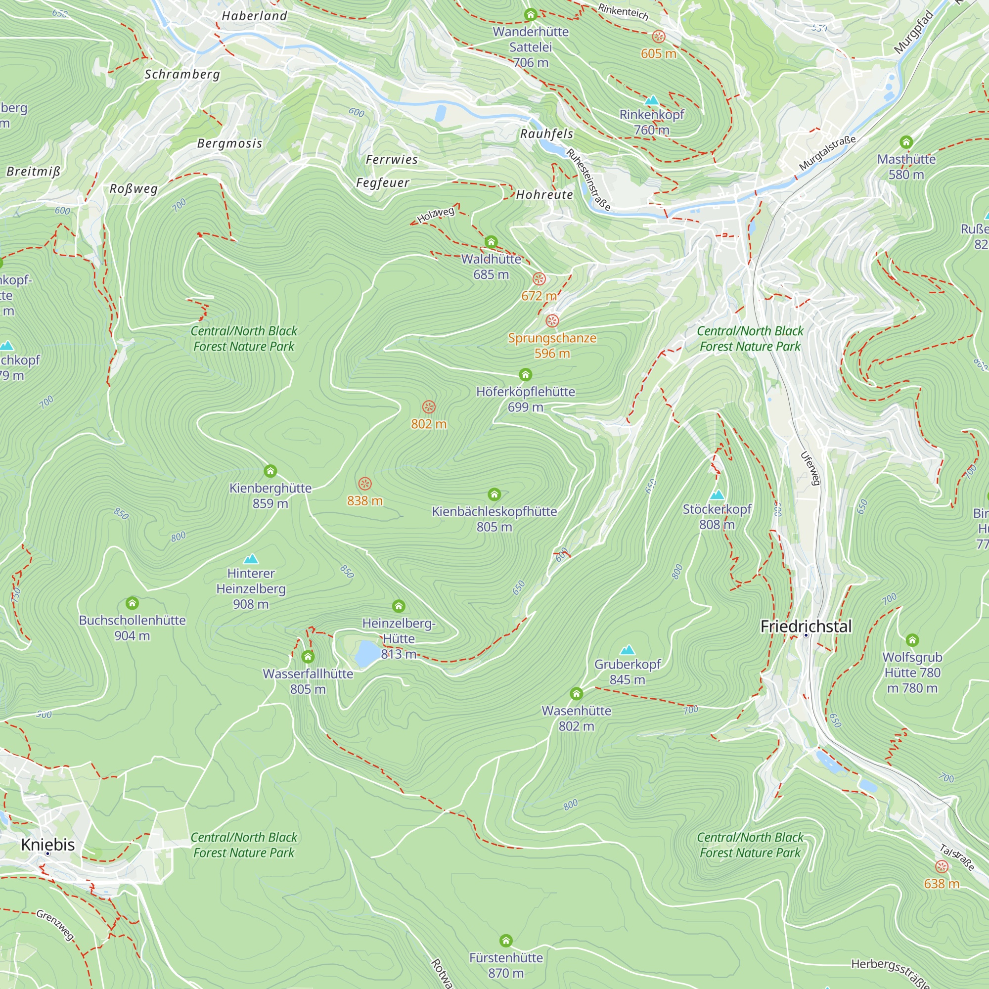 Kienbächleskopfhütte map