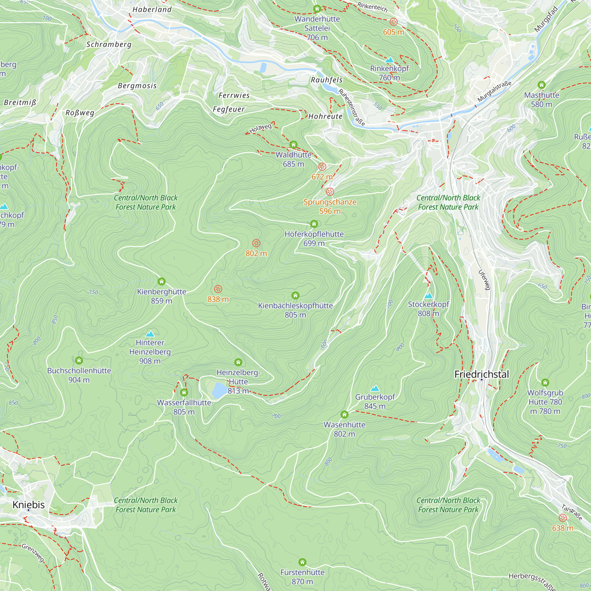 Kienbächleskopfhütte map