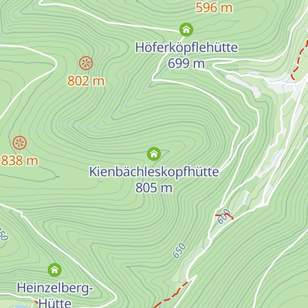 Map of Kienbächleskopfhütte