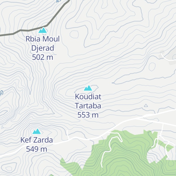 Map of Koudiat Tartaba