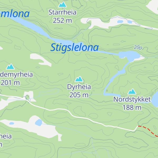 Map of Dyrheia
