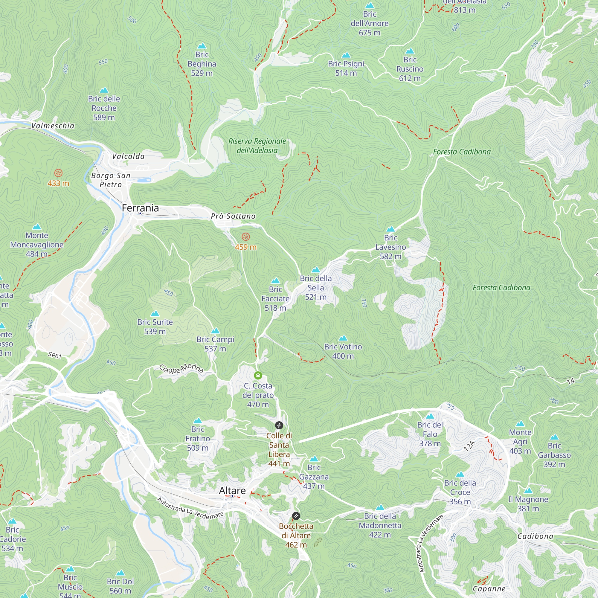 ex Casa Montana "Madonna della Neve" map
