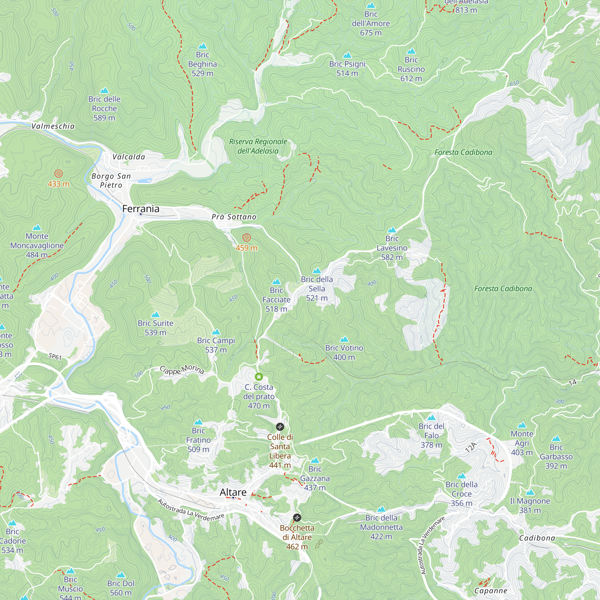 ex Casa Montana "Madonna della Neve" map
