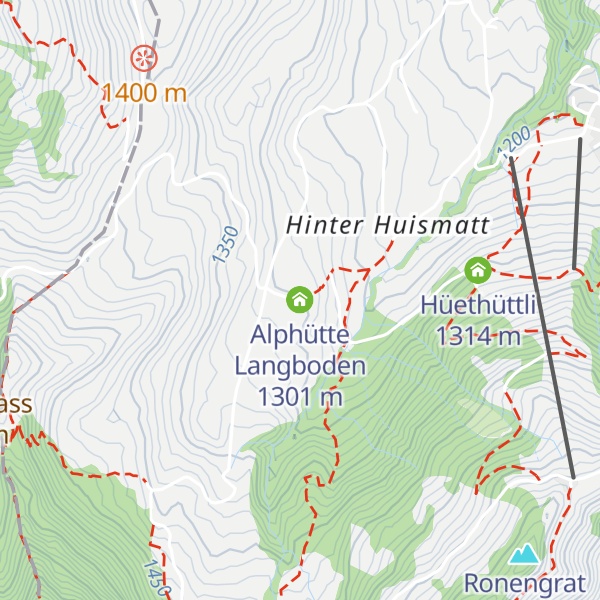 Map of Alphütte Langboden