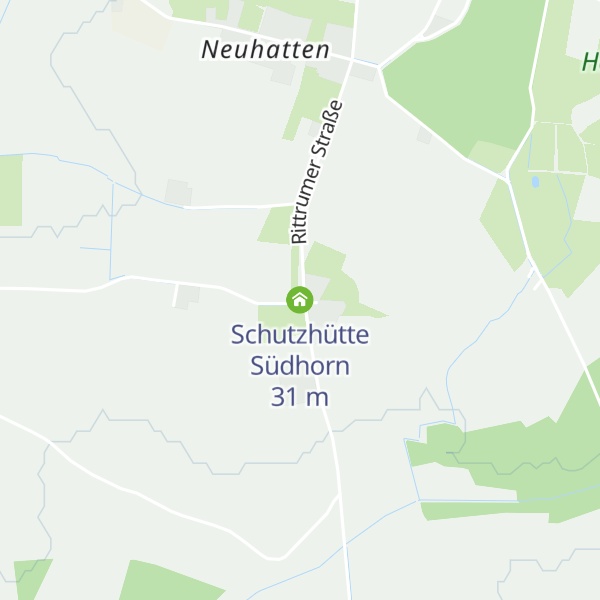 Map of Schutzhütte Südhorn