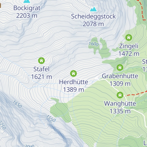 Map of Herdhütte