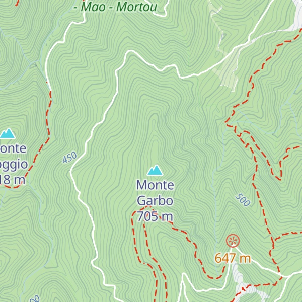 Map of Bric Alpe