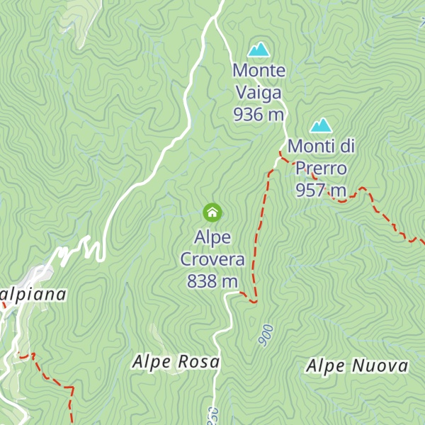 Map of Alpe Crovera