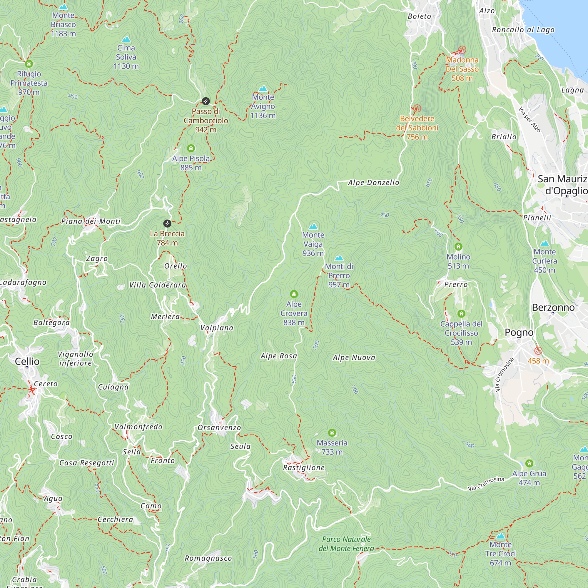 Alpe Crovera map