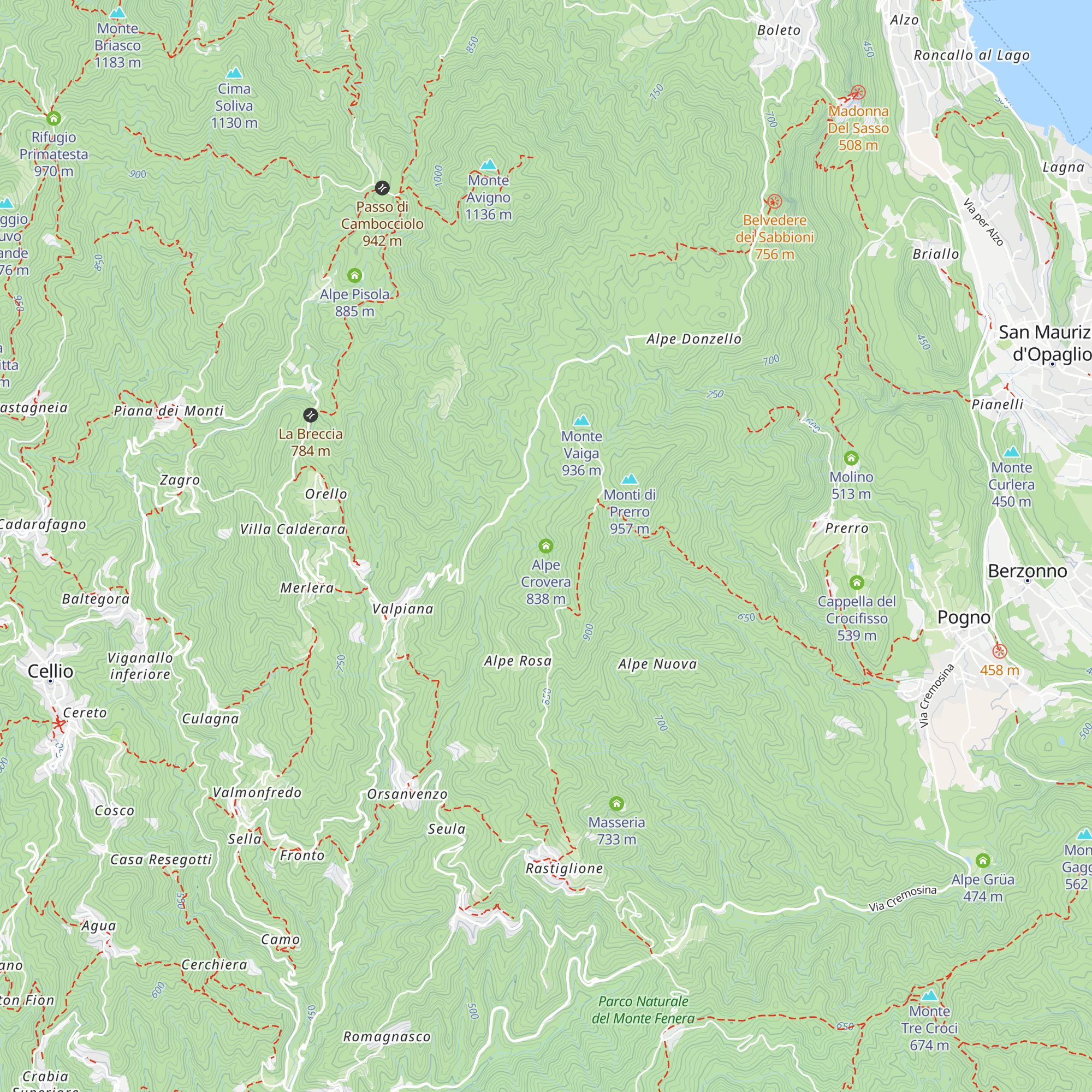 Alpe Crovera map