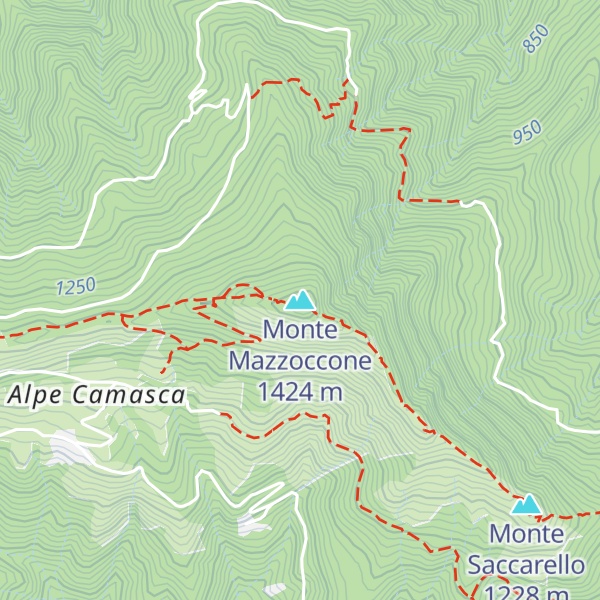 Map of Monte Mazzoccone
