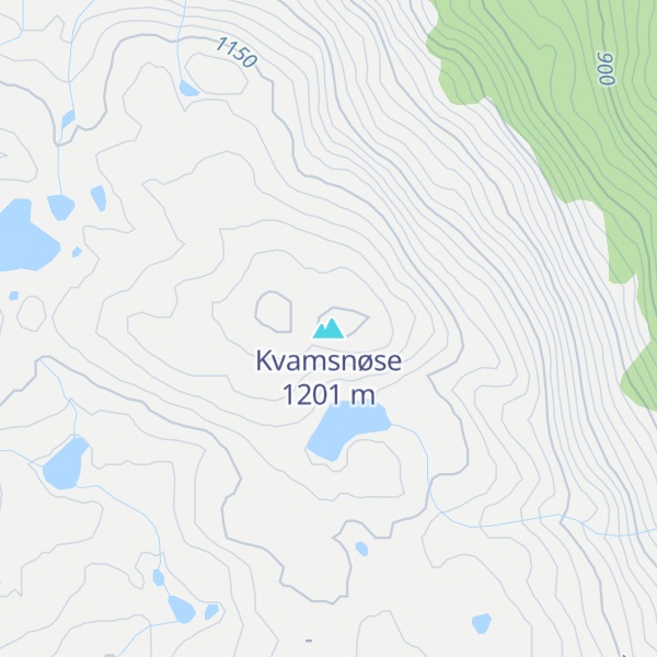 Map of Kvamsnøse
