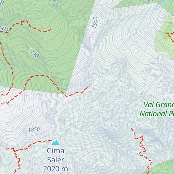 Map of Pizzo della Rossola