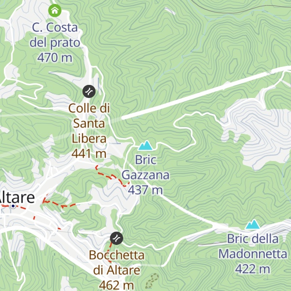 Map of Bric Gazzana