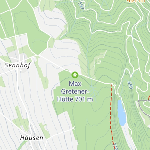 Map of Max Gretener-Hütte