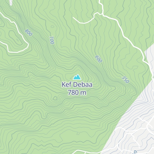 Map of Kef Debaa