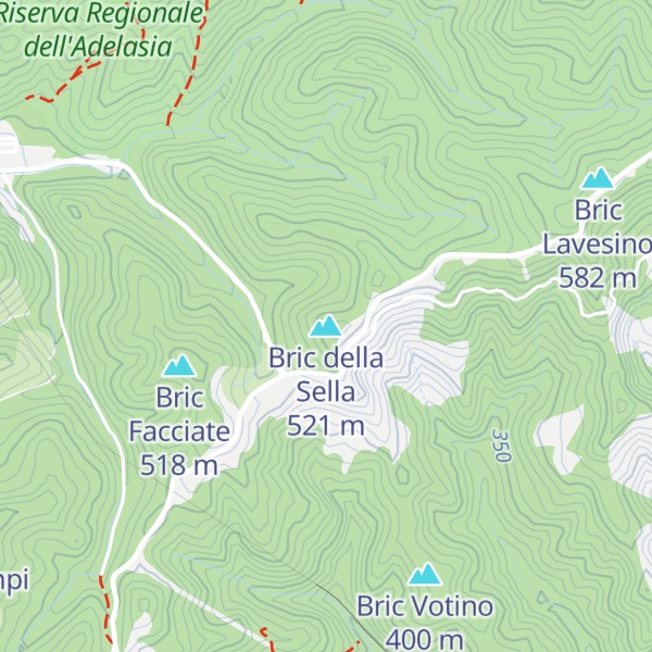 Map of Bric della Sella