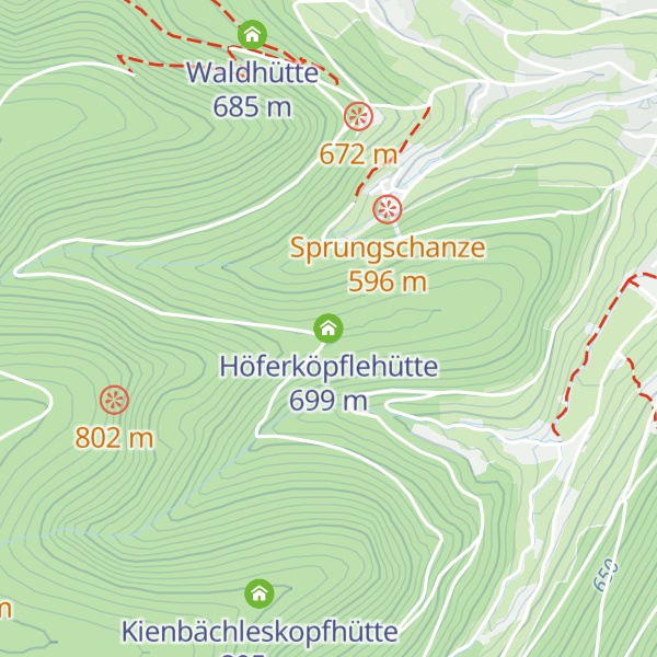 Map of Höferköpflehütte