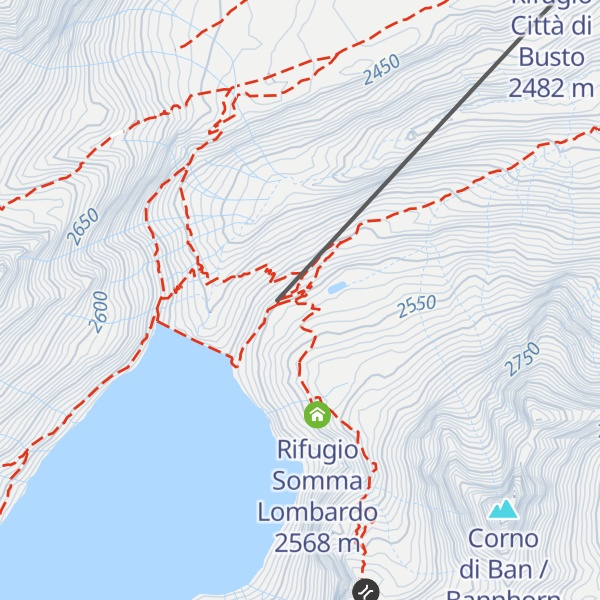 Map of Rifugio Mores Lago Sabbione