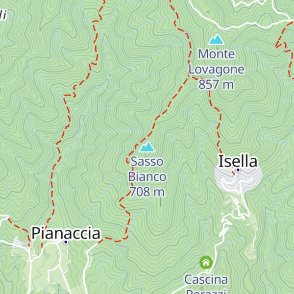 Map of Sasso Bianco