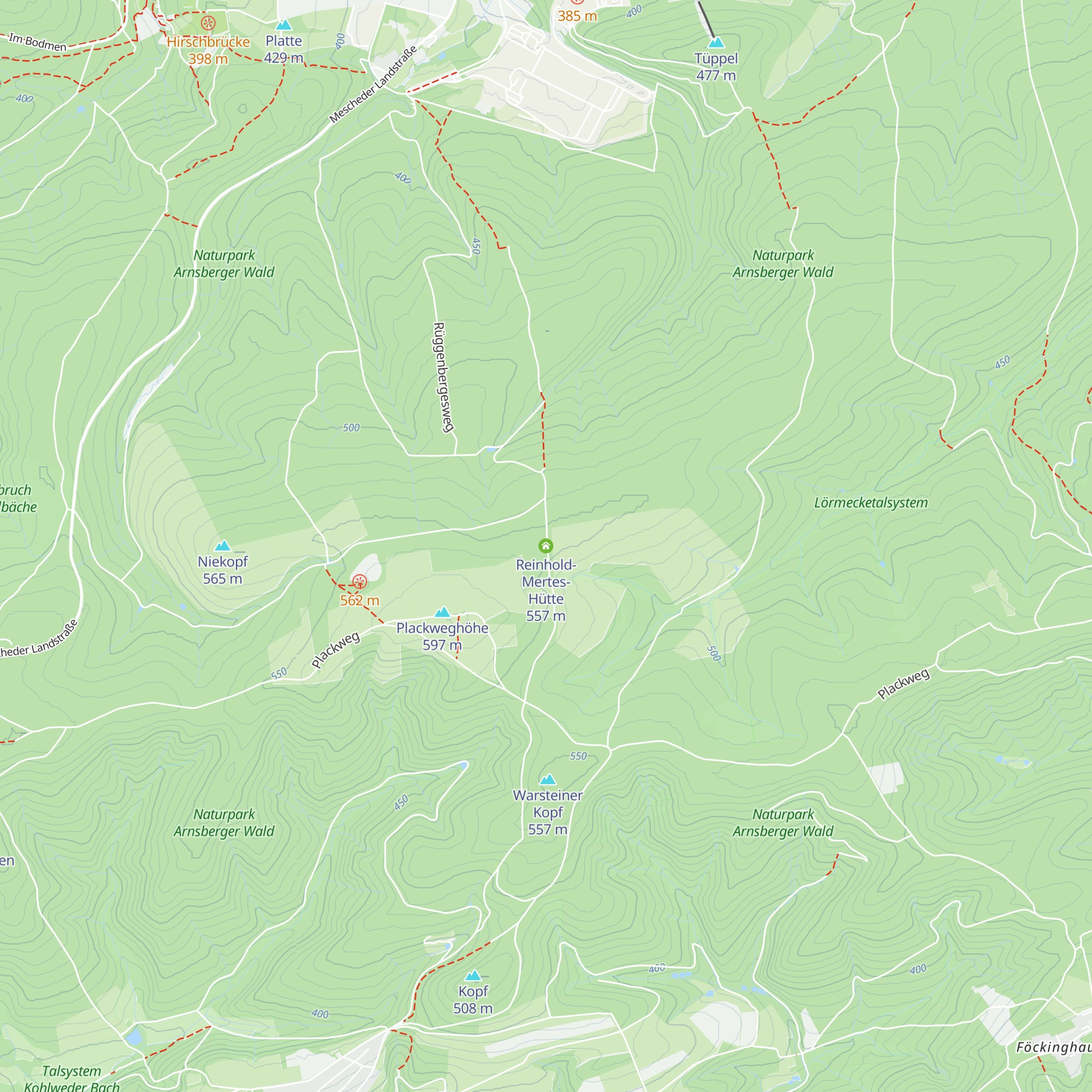 Reinhold-Mertes-Hütte map
