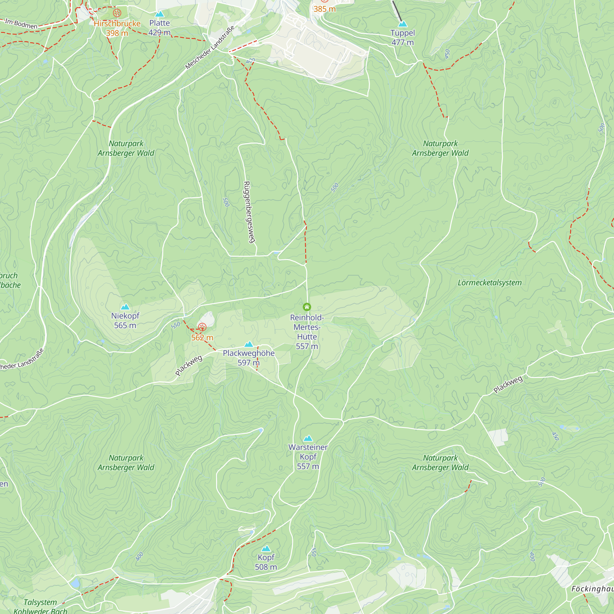 Reinhold-Mertes-Hütte map
