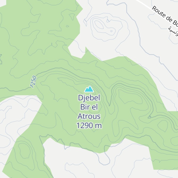 Map of Djebel Bir el Atrous