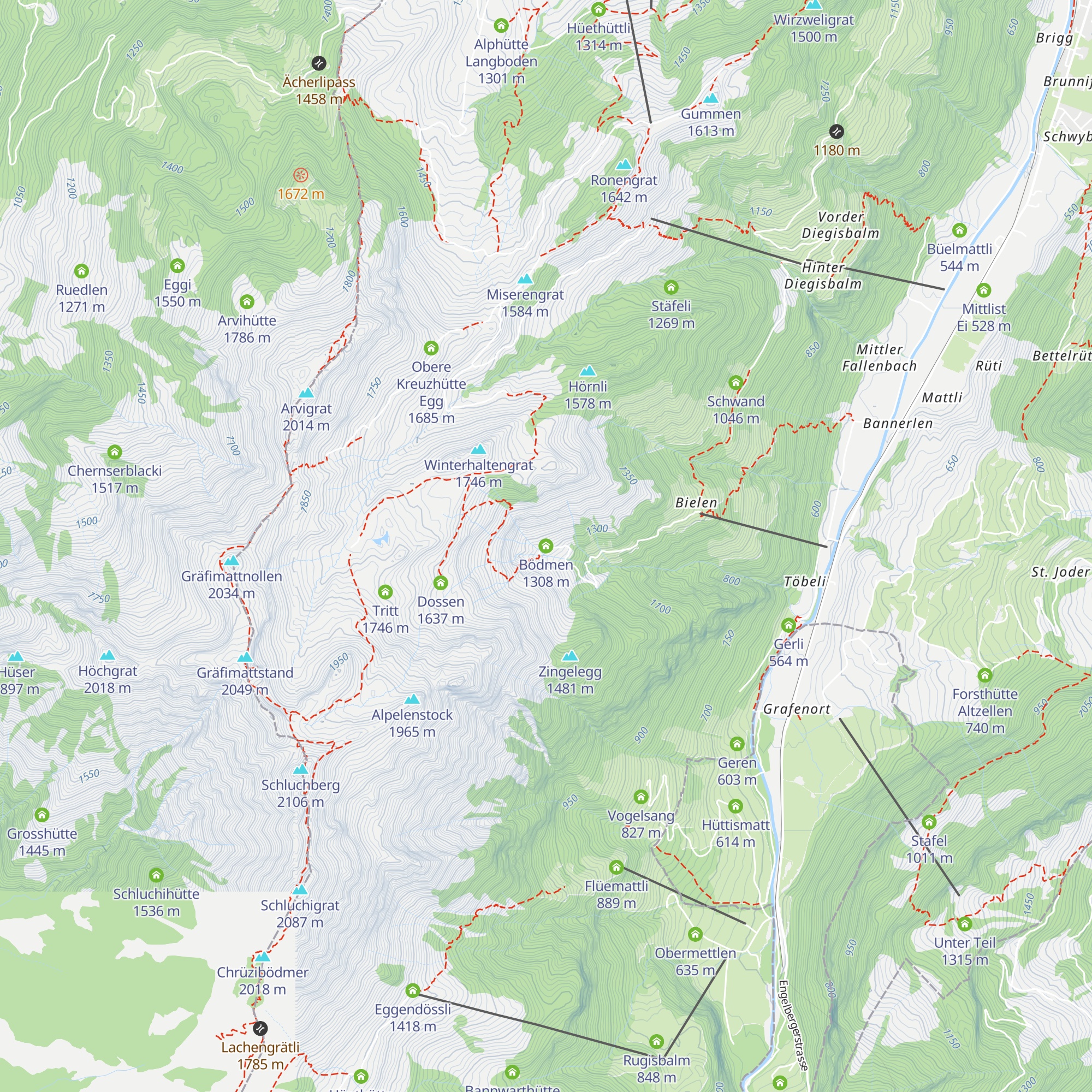 Bödmen map