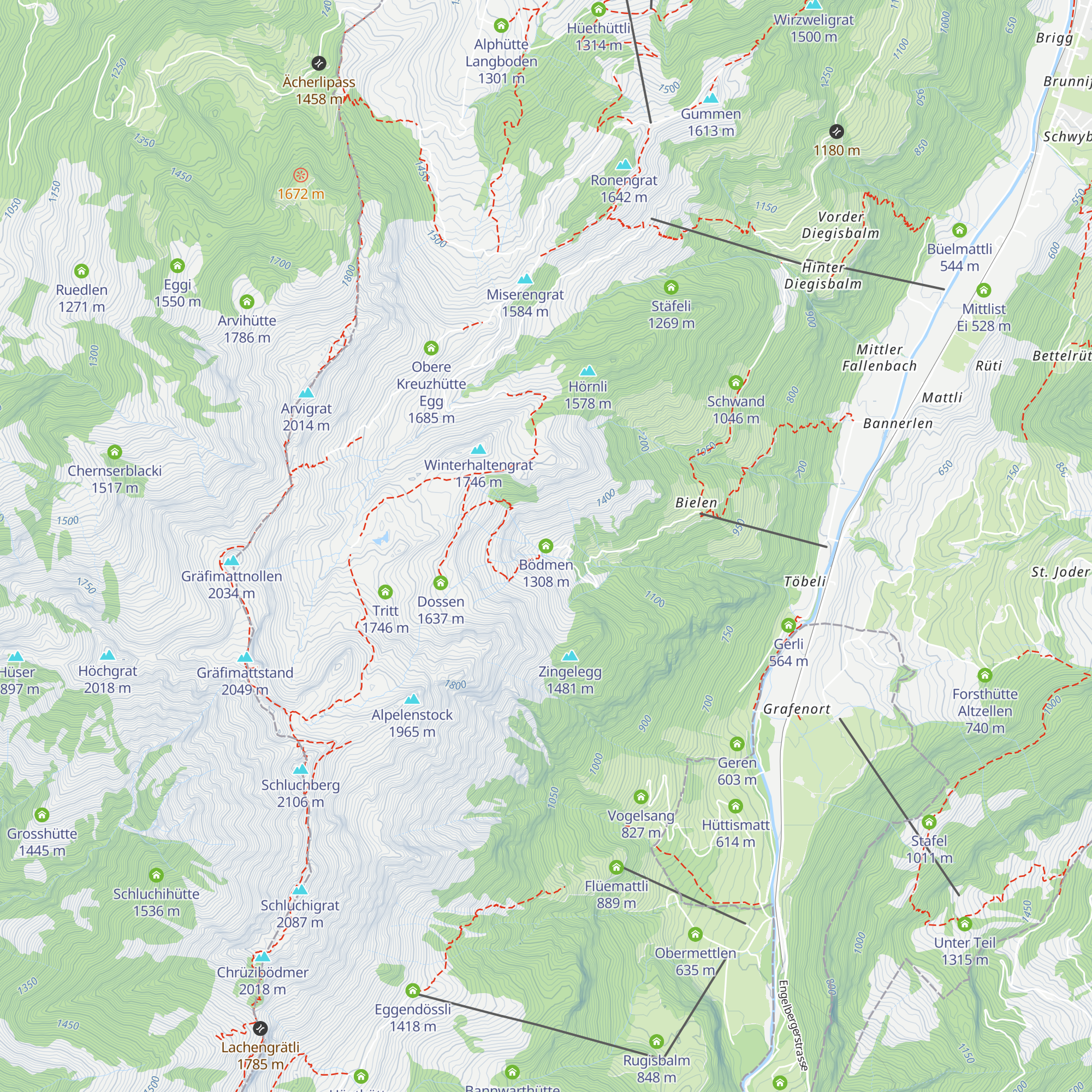 Bödmen map