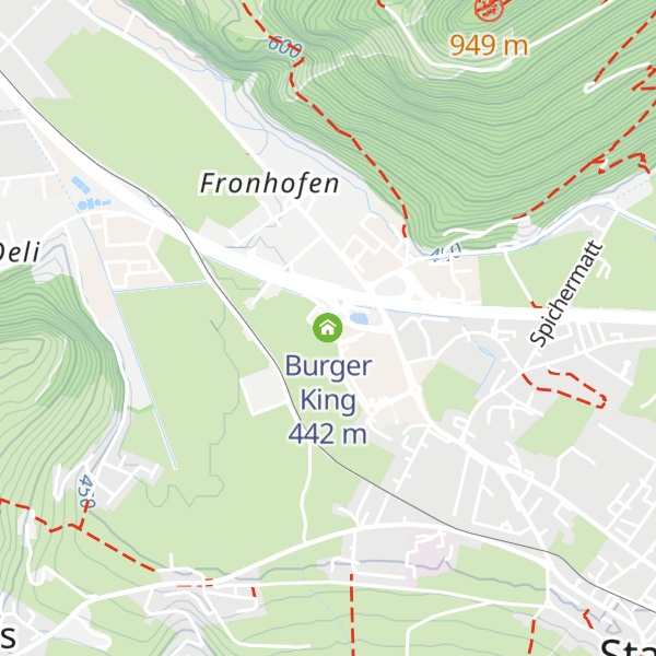 Map of Burger King