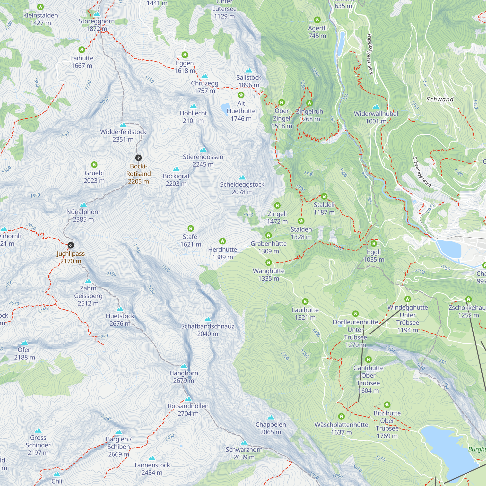 Haltenhütte map