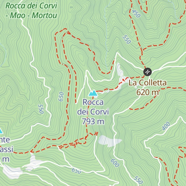 Map of Rocca dei Corvi
