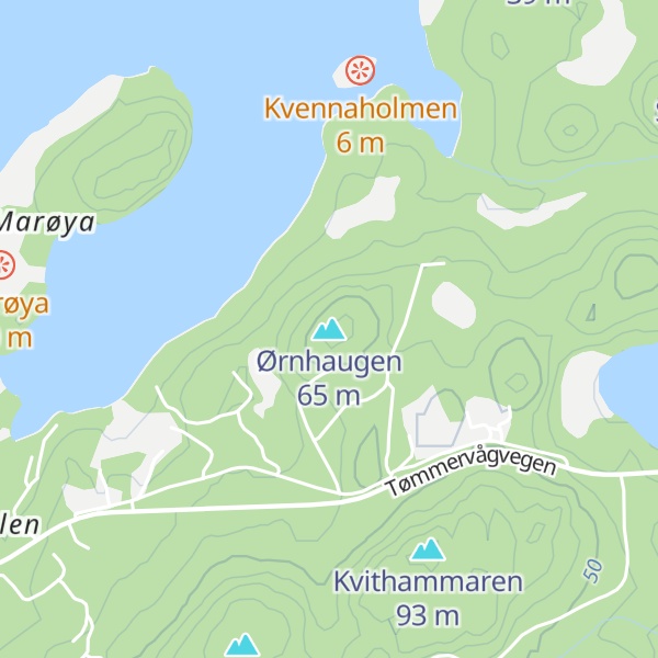 Map of Ørnhaugen
