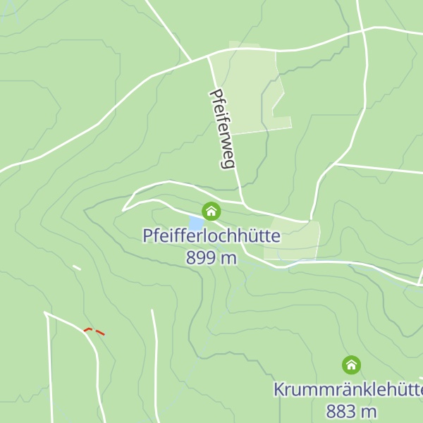 Map of Pfeifferlochhütte