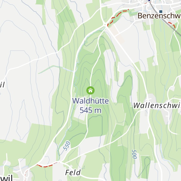 Map of Waldhütte