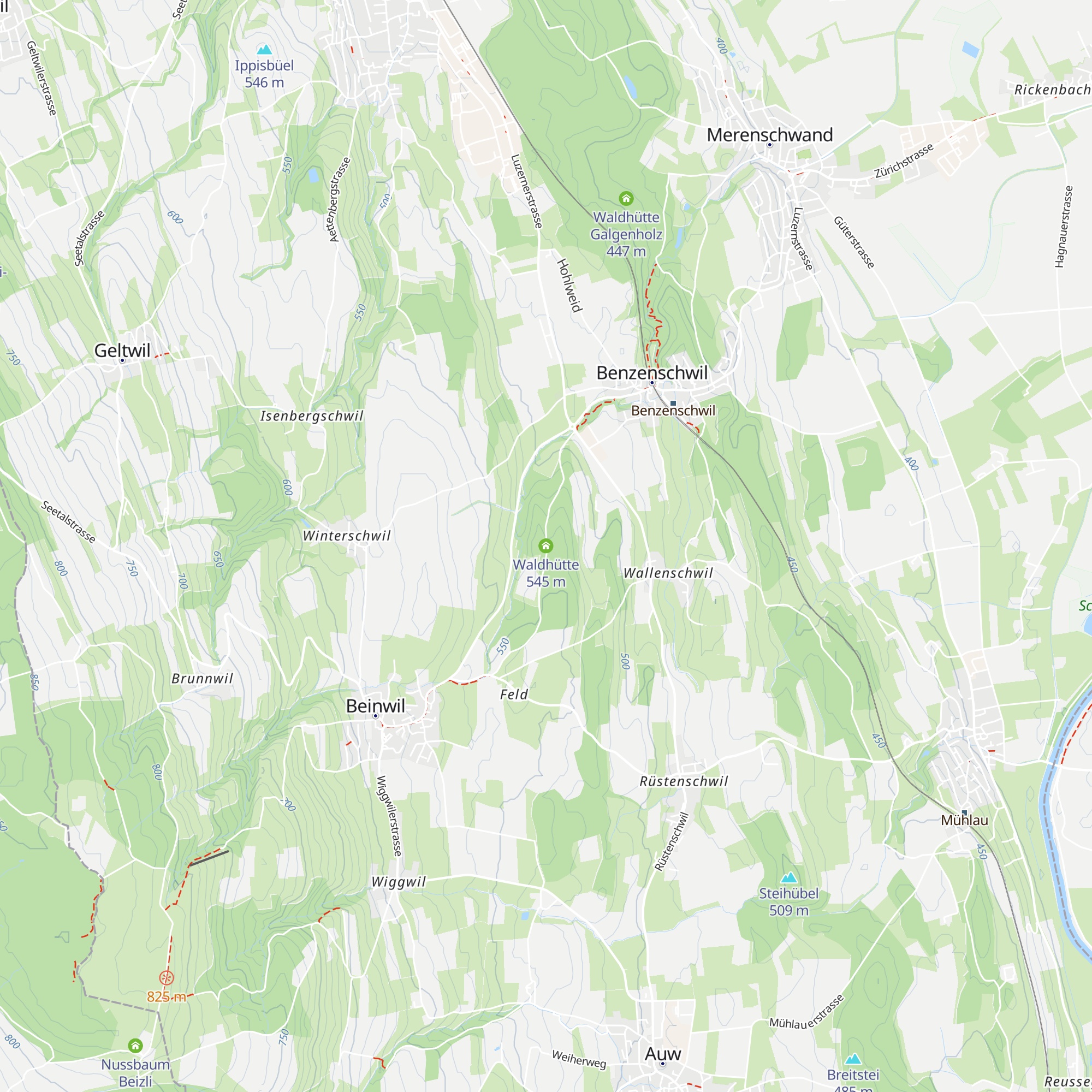 Waldhütte map