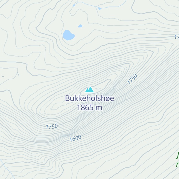 Map of Bukkeholshøe