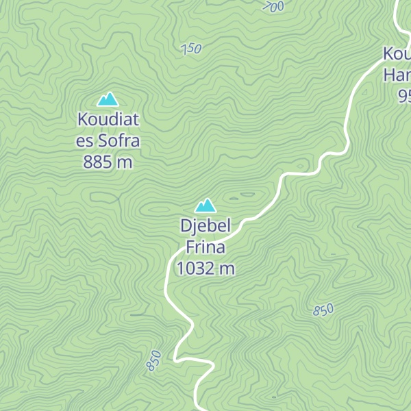 Map of Djebel Frina