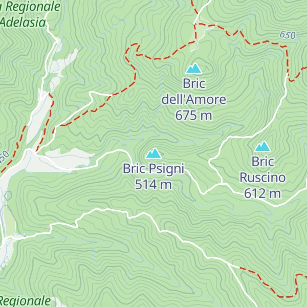 Map of Bric Psigni