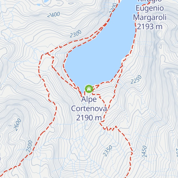 Map of Alpe Cortenova